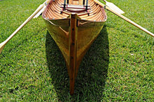 Load image into Gallery viewer, Traditional Wooden Canoe With Ribs
