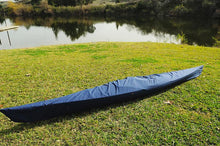 Load image into Gallery viewer, Wooden Kayak with White &amp; Purple Ribbon 15 ft
