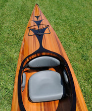 Load image into Gallery viewer, Wooden Kayak with arrows design 17 ft
