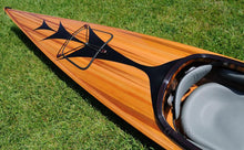 Load image into Gallery viewer, Wooden Kayak with arrows design 17 ft
