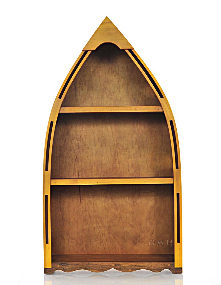 Wooden Canoe Book Shelf Small