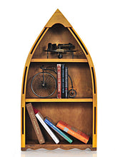 Load image into Gallery viewer, Wooden Canoe Book Shelf Small
