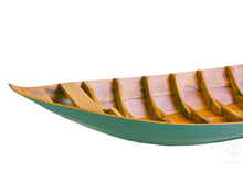 Load image into Gallery viewer, Small South East Asia Sampan Boat Teal Bottom Thuyen Ba La Tam Ban
