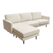 Load image into Gallery viewer, Kelsey Reversible Chaise Sectional in Cream Fabric by Diamond Sofa
