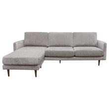 Load image into Gallery viewer, Kelsey Reversible Chaise Sectional in Grey Fabric by Diamond Sofa
