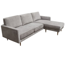 Load image into Gallery viewer, Kelsey Reversible Chaise Sectional in Grey Fabric by Diamond Sofa
