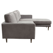 Load image into Gallery viewer, Kelsey Reversible Chaise Sectional in Grey Fabric by Diamond Sofa
