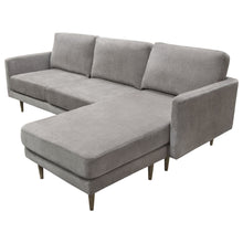 Load image into Gallery viewer, Kelsey Reversible Chaise Sectional in Grey Fabric by Diamond Sofa
