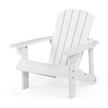 Load image into Gallery viewer, Kid&#39;s Adirondack Chair with High Backrest and Arm Rest-White
