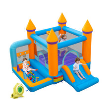 Load image into Gallery viewer, 5-in-1 Inflatable Bounce Castle with Ocean Balls and 735W Blower
