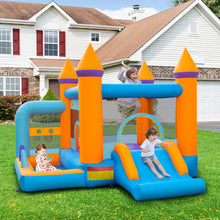 Load image into Gallery viewer, 5-in-1 Inflatable Bounce Castle with Ocean Balls and 735W Blower
