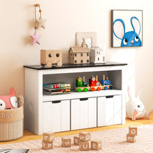 Load image into Gallery viewer, Kids Toy Storage Organizer with Blackboard Top-3-Drawer
