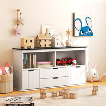 Load image into Gallery viewer, Kids Toy Storage Organizer with Blackboard Top-4-Drawer
