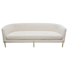 Load image into Gallery viewer, Lane Sofa in Light Cream Fabric with Gold Metal Legs by Diamond Sofa
