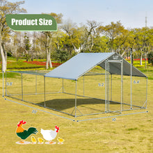 Load image into Gallery viewer, Large Metal Chicken Coop with Waterproof and Sun-proof Cover

