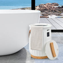 Load image into Gallery viewer, Luxury Bucket Towel Warmer with 4 Timer Settings and Portable Handle-White
