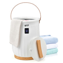Load image into Gallery viewer, Luxury Bucket Towel Warmer with 4 Timer Settings and Portable Handle-White
