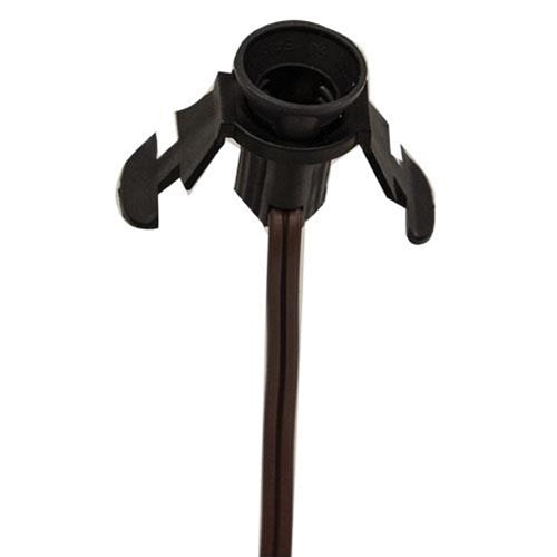 6Ft Brown Cord w/Candelabra Socket (Pack of 4)