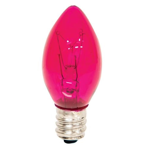 Pink Replacement Bulb Candelabra Base 5 W (Pack of 4)