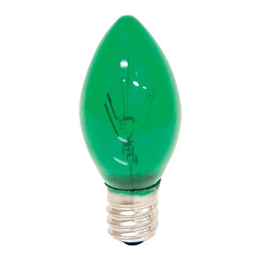 Green Replacement Bulb Candelabra Base 5 W (Pack of 4)