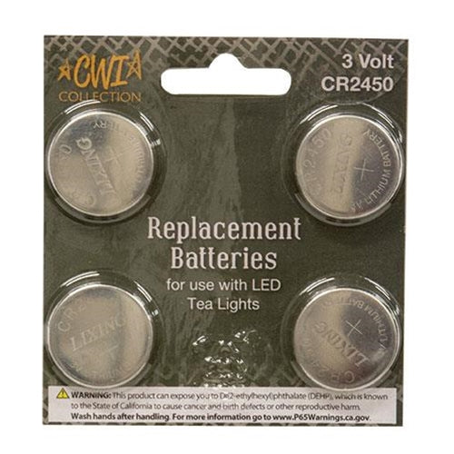 4/pk Replacement Batteries 3 Volt  (Pack of 4)