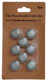 8/Pkg AG13 Batteries (Pack of 4)