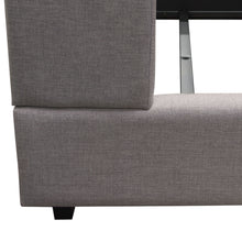 Load image into Gallery viewer, Madison Ave Tufted Wing Eastern King Bed in Light Grey Button Tufted Fabric by Diamond Sofa
