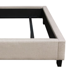 Load image into Gallery viewer, Madison Ave Tufted Wing Eastern King Bed in Sand Button Tufted Fabric by Diamond Sofa
