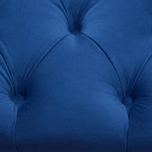 Load image into Gallery viewer, Majestic Tufted Velvet Lift-Top Storage Trunk w/ Nail Head Accent by Diamond Sofa - Royal Blue Velvet
