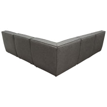 Load image into Gallery viewer, Marshall 5PC Corner Modular Sectional w/ Scooped Seat in Grey Fabric by Diamond Sofa
