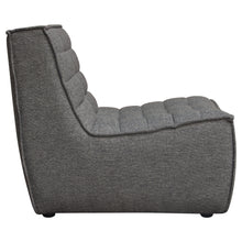 Load image into Gallery viewer, Marshall Scooped Seat Armless Chair in Grey Fabric by Diamond Sofa
