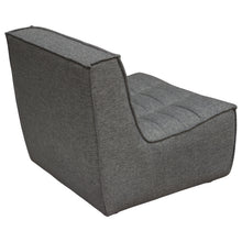 Load image into Gallery viewer, Marshall Scooped Seat Armless Chair in Grey Fabric by Diamond Sofa
