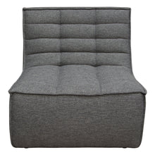 Load image into Gallery viewer, Marshall Scooped Seat Armless Chair in Grey Fabric by Diamond Sofa
