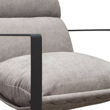 Load image into Gallery viewer, Miller Sling Accent Chair in Grey Fabric w/ Black Powder Coated Metal Frame by Diamond Sofa
