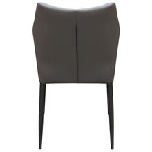 Load image into Gallery viewer, Milo 4-Pack Dining Chairs in Grey Diamond Tufted Leatherette with Black Powder Coat Legs by Diamond Sofa

