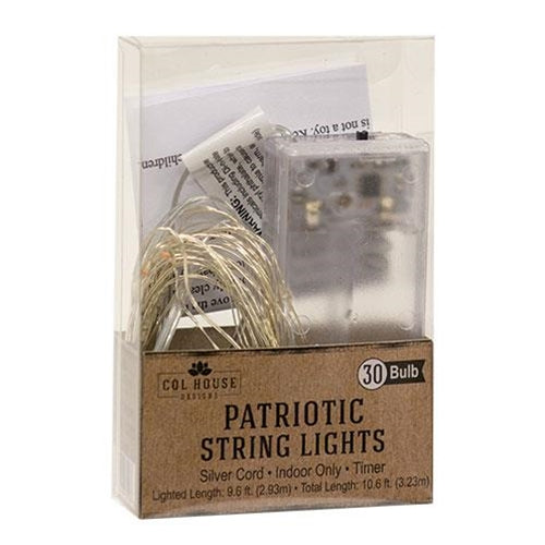 LED Patriotic Bud Lights 30ct (Pack of 2)