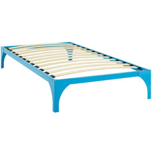 Load image into Gallery viewer, Ollie Twin Bed Frame in Light Blue
