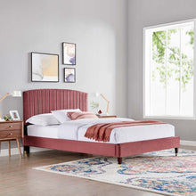 Load image into Gallery viewer, Alessi Performance Velvet Queen Platform Bed by Modway
