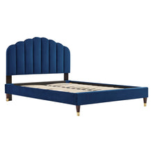 Load image into Gallery viewer, Daisy Performance Velvet Queen Platform Bed by Modway
