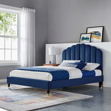 Load image into Gallery viewer, Daisy Performance Velvet Queen Platform Bed by Modway
