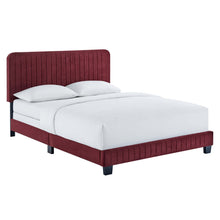 Load image into Gallery viewer, Celine Channel Tufted Performance Velvet Full Bed
