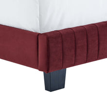 Load image into Gallery viewer, Celine Channel Tufted Performance Velvet Full Bed
