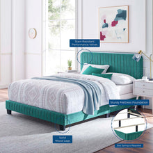 Load image into Gallery viewer, Celine Channel Tufted Performance Velvet Full Bed by Modway
