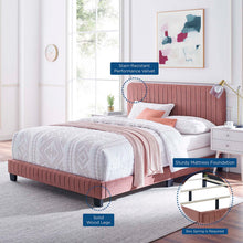 Load image into Gallery viewer, Celine Channel Tufted Performance Velvet Twin Bed by Modway
