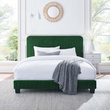 Load image into Gallery viewer, Celine Channel Tufted Performance Velvet King Platform Bed by Modway
