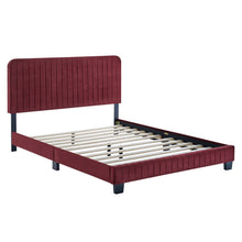 Load image into Gallery viewer, Celine Channel Tufted Performance Velvet King Platform Bed by Modway

