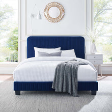 Load image into Gallery viewer, Celine Channel Tufted Performance Velvet King Platform Bed by Modway
