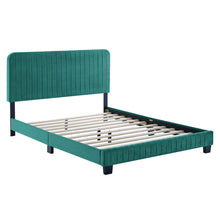 Load image into Gallery viewer, Celine Channel Tufted Performance Velvet King Platform Bed
