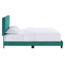 Load image into Gallery viewer, Celine Channel Tufted Performance Velvet King Platform Bed
