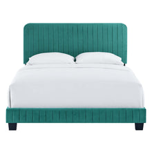 Load image into Gallery viewer, Celine Channel Tufted Performance Velvet King Platform Bed
